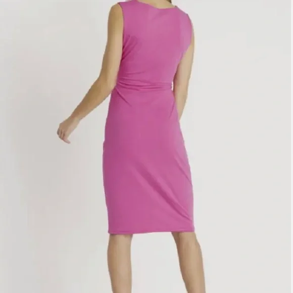 🦋🦋BUFFALO DAVID BITTON FAUX TWO PIECES PINK COTTON DRESS🦋🦋 - Picture 3 of 14